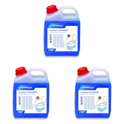CAMPINGAZ Standard Líquido de Limpieza WC, Unisex, Azul, 2.5 l (Paquete de 3)
