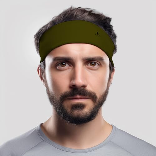 Image of Duwoni Sports Headbands for Men, Moisture Wicking Workout Headband, Sweatband Headbands for Running,Cycling,Football,Yoga,Tennis,Hiking,Hairband for Women and Men