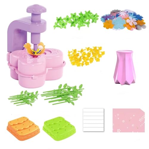 GPPNKC Flower Bouquet Craft Kit Creative Art Toys Flowers Market Toy Educational Fun DIY Activity Set Birthday Gift