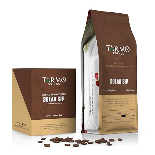 TARMO Solar Sip Arabica Whole Bean Coffee 12oz