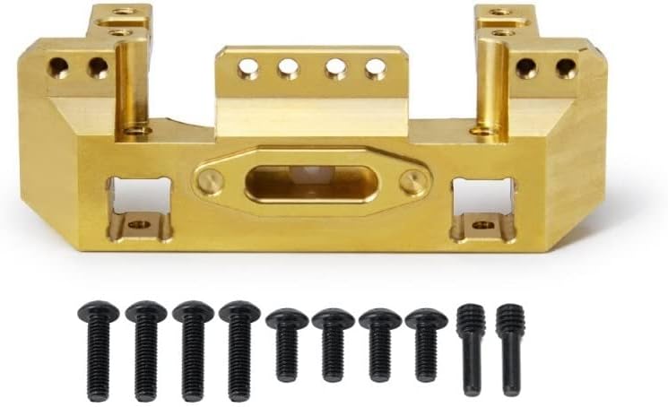 Brass Bracket Steering Gear Fixing Seat Bumper Beam Counterweight for TRAXS RTX-4 - (Color: Gold)