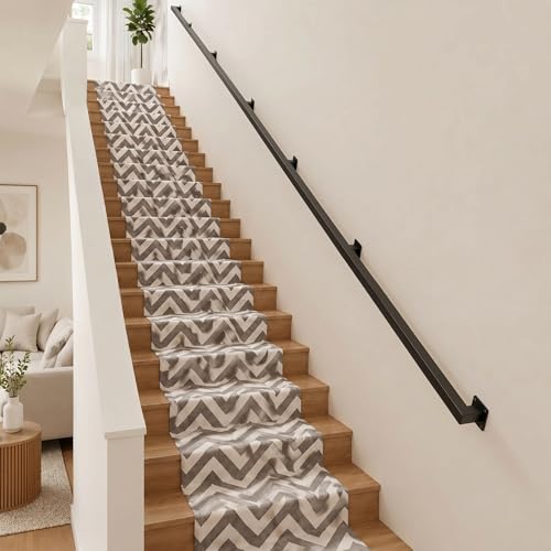 14FT Stair Railing Indoor Outdoor, 500LB Heavy-Duty Wall Mounted Handrail by Byijpzi - Used condition - Image 9