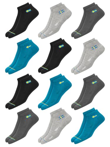 SWAGR Store SWAGR 12 Pairs Multicolor Cotton Ankle Socks - Image 2