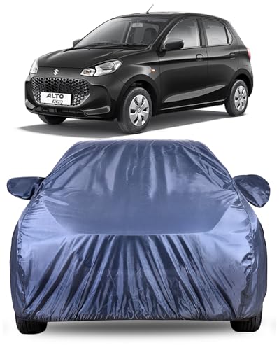 Image of Autofact Premium Car Cover for Alto K10 2015-2021 | All Weather Water-Resistant Full Body Car Cover | Light-Weight Triple-Stitched Outdoor Shield with UV Protection, Dustproof & Heat-Resistant