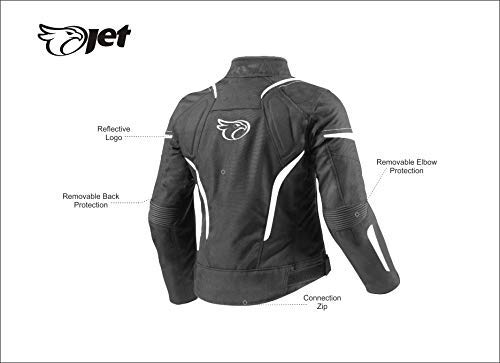 Veste Moto Imperméable Respirante Jet Protections CE Jet Blouson