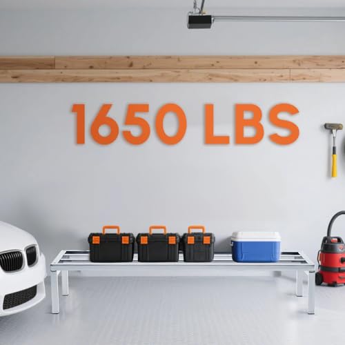 Image of MorningRo 1 Pack Dunnage Rack 48 inch Long x 20 inch Wide, 7.9 inch Height