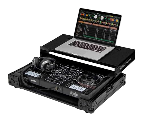 Hercules DJControl Inpulse 500 Black Label Flight Case with Glide Style Laptop Platform