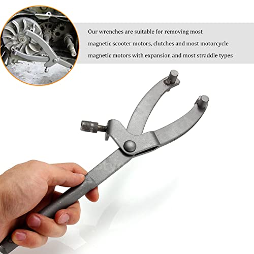 HONGECB Haltewerkzeug Universal, Polrad Blockierwerkzeug, Kupplung Haltewerkzeug, Variomatik Blockierwerkzeug, Werkzeug für Reparatur Kupplung Motorrad Riemenscheibe, Typ Y