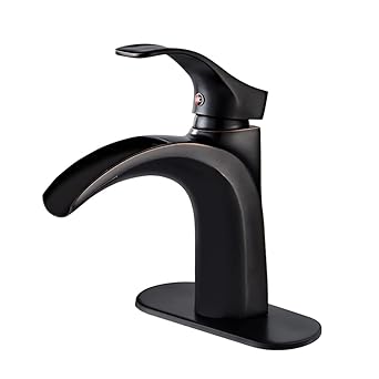 Yodel Single Handle Waterfall Bathroom Sink Faucet,Oil Rubbed Bronze