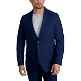 Haggar mens Active Series Stretch Slim Fit Separates Business Suit Jacket, Midnight, 42 Tall US