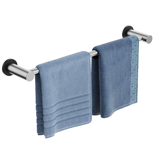 ULIBERMAGNET Magnetic Towel Holder 1 Set Magnetic Towel Rail Silver with Adjustable Length Non-Slip Stainless Steel Towel Rail for Refrigerator Oven Dishwasher Cabinet Laundry