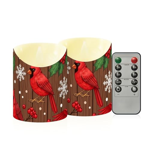Bougies pilier sans flamme LED lot de 2 avec télécommande pour décoration de bureau
