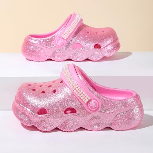 Image of Girls' Clogs for Toddlers & Kids Lightweight Garden Shoes Breathable Slip-on Slides Sandals Slippers Children's Beach Water Shoes