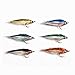 Tigofly 12 pcs Wounded Minnow Fly Ice Dub UV Polar Fry Slowly Sinking Salmon Trout Steelhead Fly Fishing Flies Lures Set-Size 8