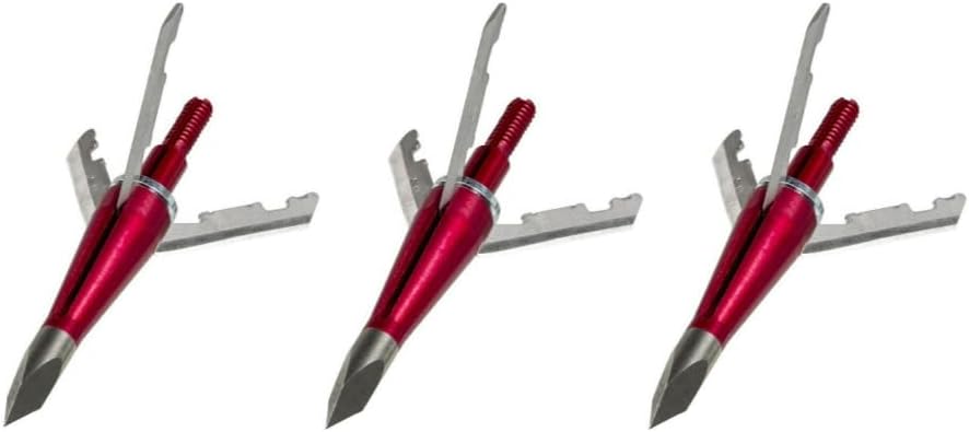 Wasp Jak-X 100-Grain Mechanical Broadhead Crossbow Arrow with Stainless Steel Smart Tip and Dual O-Ring System (3-Pack)