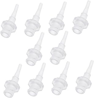 Gatuida 10pcs Ear Washer Nozzle Limpiador De Oidos Ear Spoon Replacement Tips Ear Wax Removal Tool Ear Pick Tips Spray Bottle Nozzle Cleaning Tools for Ear Adults Pp Aldult Earplugs White