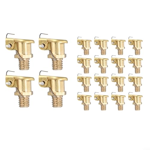 20Pack M6x1mm Brass Grease Oil Cup, Galvanized Alloy Oiler With Lid For Hit Miss Engine With Spring Flip Cap, Metric Male Thread Lubricator Fitting For Industrial Machinery