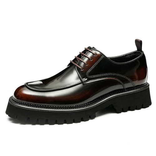 Versatilità business formal/casual:Oxford/Derby in pelle vitello abbinati a tailleur emanano eleganza professionale. Brogues con effetto brunito passano facilmente all'after-work. Loafers con calzini invisibili creano stile casual urbano. Stivali in vera pelle idrorepellente soddisfano esigenze doppie: pendolari sotto la pioggia e campeggio weekend.