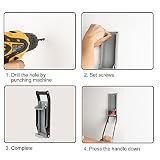 Tunejoy Dosenpresse mit Flaschenöffner Dosenbrecher Wand Montiert Bierdosenpresse Recycling Werkzeug für 12oz 16oz Limonaden- und Coladosen Ca.33 x 9.5 cm