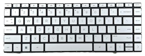 �����p FOR HP Pavilion Plus 14-ew1000 14-ew1007TU 14-ew1008TU �i�V���o�[�j �݊����̂�������L�[�{�[�h