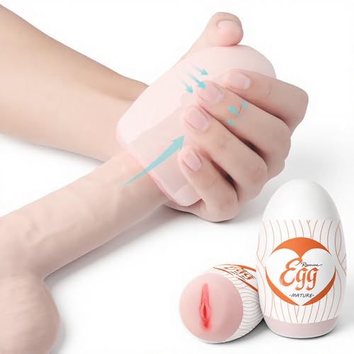 Image of 【Maiden Girl】 Super Stretch Male Masturbation Egg, Realistic Pocket-Sized Pussy Stimulator with Strong Suction, Adult Sex Toy for Male Masturbation with 3D Simulation of Vagina,4.2in Length