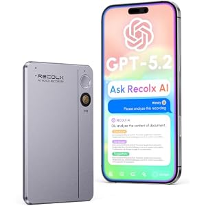 AI Voice Recorder, AI Transcriber with GPT-5.2, Pearl Gray