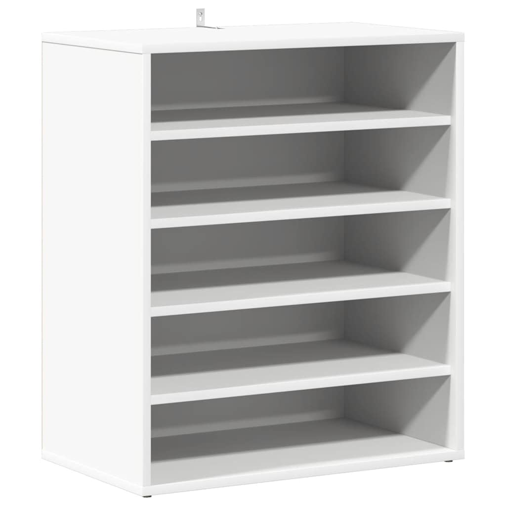 vidaXL Scarpiera Bianca 60x35x70 cm in Truciolato