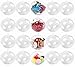20 Pack Clear Ornaments Balls,Accfore DIY Plastic Fillable Christmas Decorations Tree Balls Baubles Craft Transparent Ball Gifts for Christmas Wedding Party New Years Present Home Decor,50mm