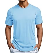 MAGCOMSEN Men's Short Sleeve Dry Fit Shirts Workout Gym Mesh Shirt Athletic Running Lightweight P...