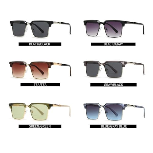 Lunettes de soleil UV400 Protect grand format punk multicolore - 7