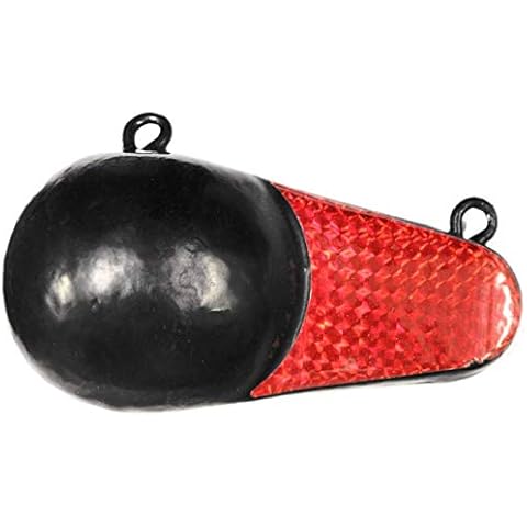 MarineNow Coated Downrigger Oval Canon Ball Weight with Fin Choose Weight (12 lb) Cover