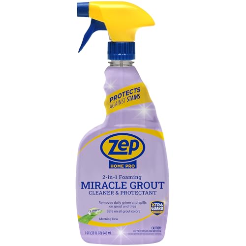 Zep Home Pro Foaming Miracle Grout Cleaner & Protectant, 32oz