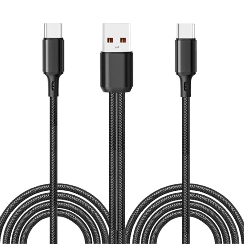 UCEC Dual USB C Cable Charging Splitter 1 to 2, USB A to USB C Splitter, Dual Head Type C Multi Charging Cable, 1.2M