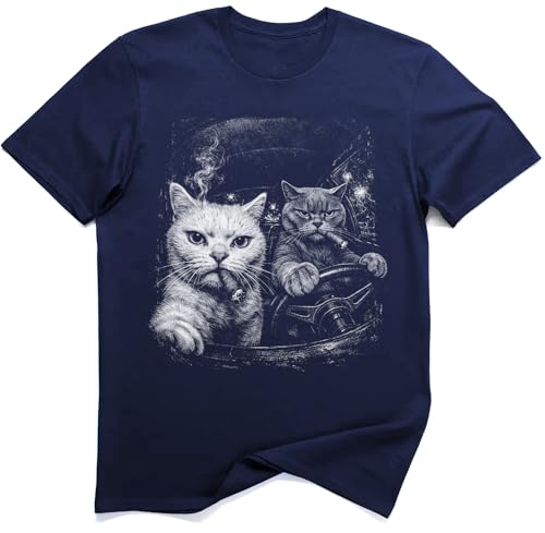 T-shirt chat de la mafia rétro au design streetwear graphique