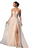 Yexinbridal White Wedding Dresses for Bride...