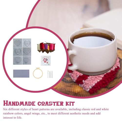 Kit punch needle débutant pour éviter les taches de café sur la table - 5