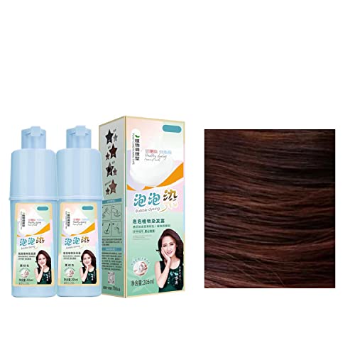 2 Pce Bubble Color Dyeing Kit, Easy Hair Coloring,Change Your Hair Color At Home! (coffee)