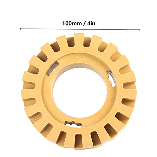 100Mm 4In Grinding And Polishing Zigzag Teeth Shape Rubber Wheel Eraser (No-Shank) #TOP7