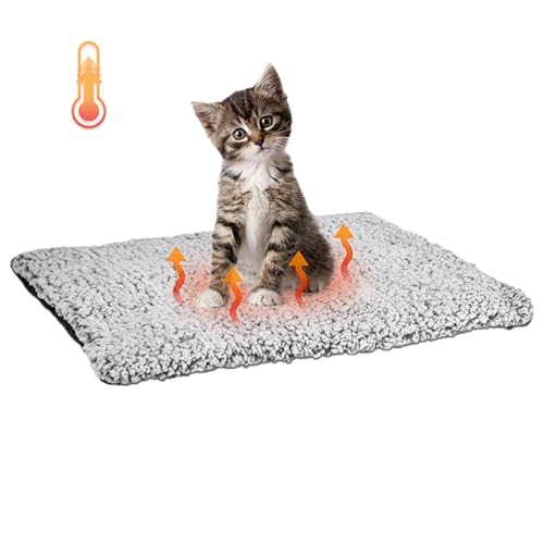 Cama para animais de estimação com aquecimento automático, cama para gatos com aquecimento automátic