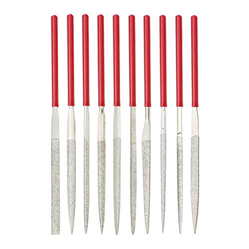 Kalim Mini Diamond Needle File Set (10Pcs 150 Grit Precision Diamond File) #TOP3