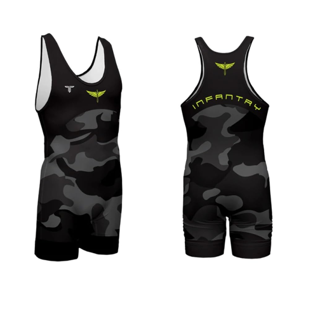 Wrestling Singlets Anzug Herren ärmellos Boxen Triathlon Einteiler Bodysuit Gym Sport Fitness Skinsuit Laufbekleidung