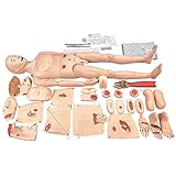 ANXYYDS Pflegekompetenz-Trainingspuppe, lebensgroße Ganzkörper-Mannequin für männliche Pflege, menschliches Modell, Multifunktions-Demonstrationspuppe