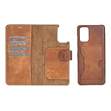 Venito Florence Leather Wallet Phone Case Compatible with Samsung Galaxy S20 Plus - Extra Secure...