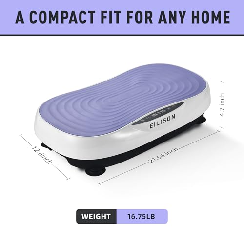 EILISON Máquina de Exercícios Glory Vibration Plate-Equipamento de Plataforma de Fitness Vibratória