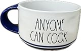 Rae Dunn Ratatouille Ceramic Soup Mug, Anyone Can Cook with Remy Illustration