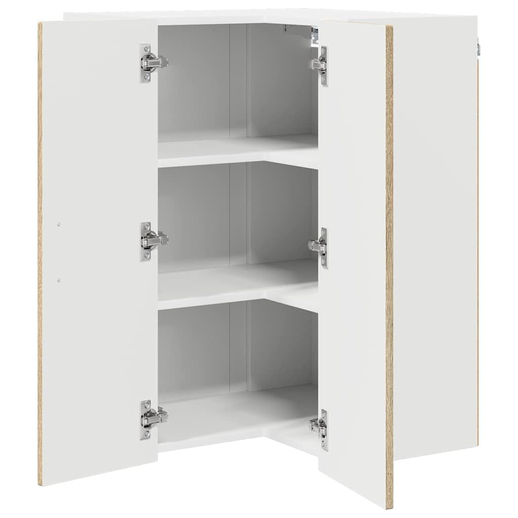 Küchenschrank Sonoma-Eiche 57x57x80 cm, Holzwerkstoff, Langlebiger Küchenschrank für Kochutensilien, Modernes Design, Praktische Aufbewahrung