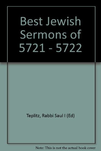 jewish sermons books