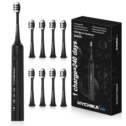 Sonic Electric Toothbrush for Adults,Rechargeable 240 Days Battery Life with 2500mAH Large Capacity, 8 Pack Quality Brushheads,3 Classic Brushing Mode