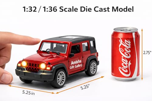Image of Thar Roxx Metal Light and Sound Toys Car Diecast Toy Car for Kids 1:36 Scale Model Metal Pull Back Sports Car Boys