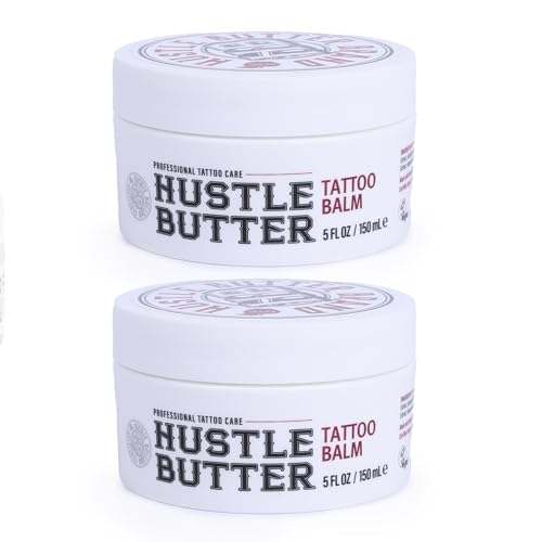 TATTOO HUSTLE BUTTER DELUXE ORIGINAL – 2x150ml crème de soin tatouage vegan aux ingrédients...